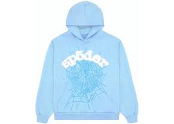 Sp5der Web Hoodie Sky Blue