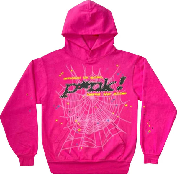 Sp5der P*NK Hoodie Pink